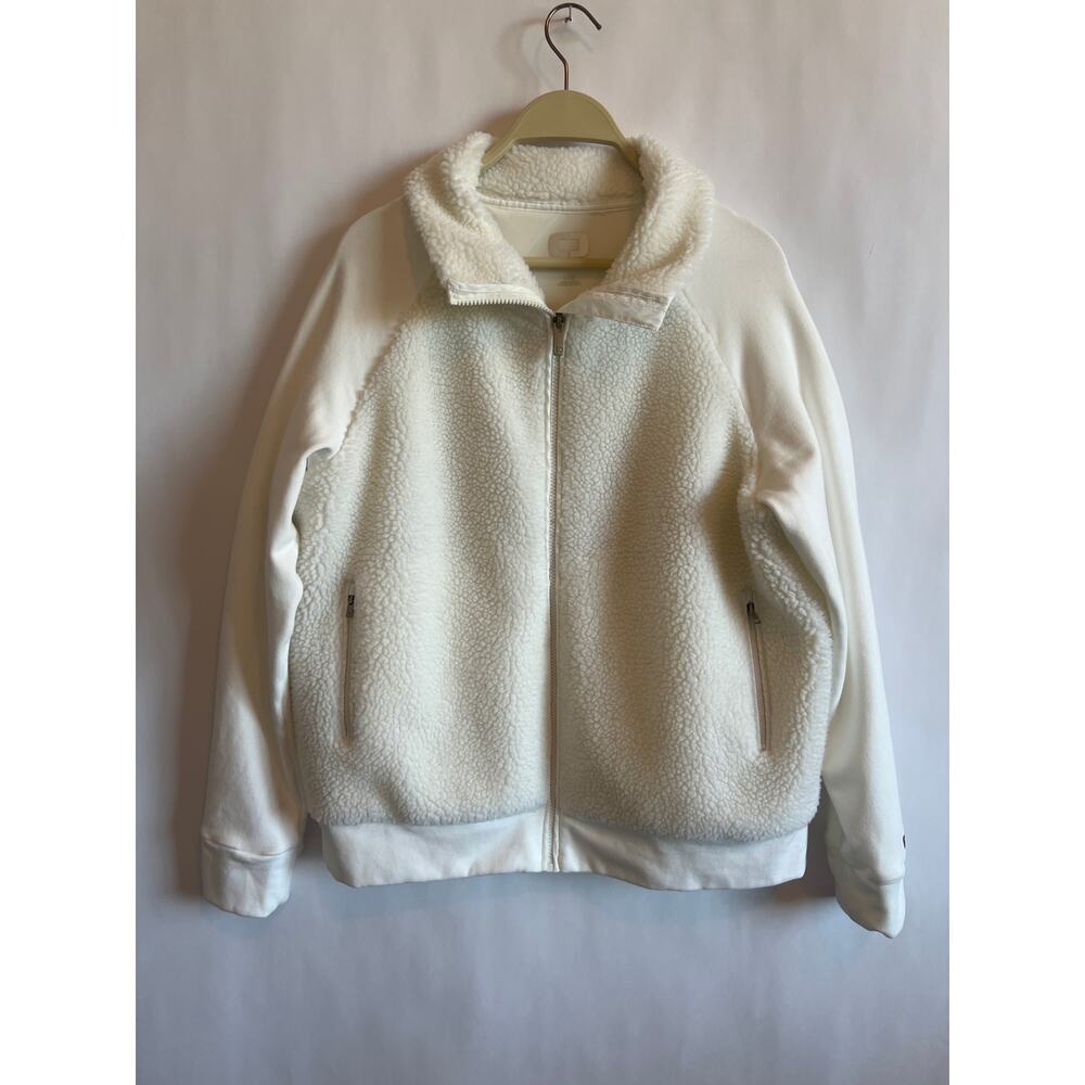 OGIO Ladies Luuma Sherpa Full-Zip Jacket Ivory Snow Color Size Large